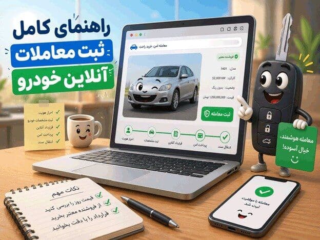 ثبت آنلاین معامله خودرو چیست؟ مزایا، مراحل و الزامات قانونی